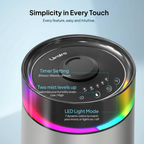 7L Ultrasonic Cool Mist Humidifier for Bedroom & Large Room, Top Fill, 24dB Quiet, 3 Mist Levels, Easy Clean, Dishwasher Safe