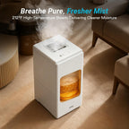 6L Stainless Steel Warm Mist Humidifier, Easy Clean, Sleep Mode, Auto-Off for Bedroom & Living Room
