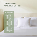 FAUNNA 100% Cotton Pillow Protectors, 600 Thread Count, Zippered, Dust Mite Resistant, Hypoallergenic