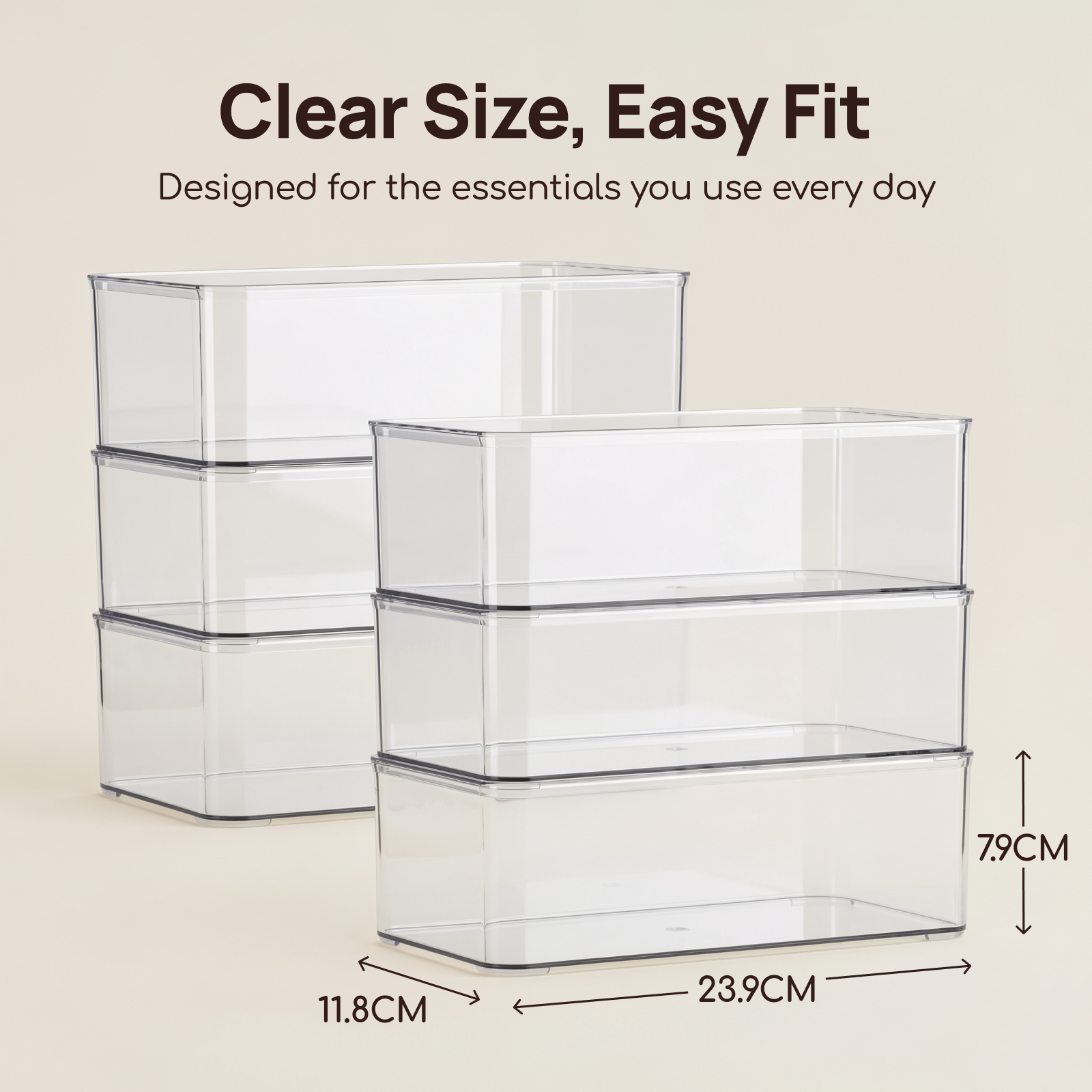 18 Quart Clear Latching Storage Bin with Secure Lid, Set of 4 - Heavy-Duty Plastic Tote for Home Garage Organization