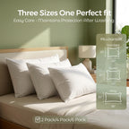FAUNNA Dust Mite Proof Pillow Protector – 600TC 100% Cotton, Microban Antimicrobial, Zippered Enclosure, OEKO-TEX