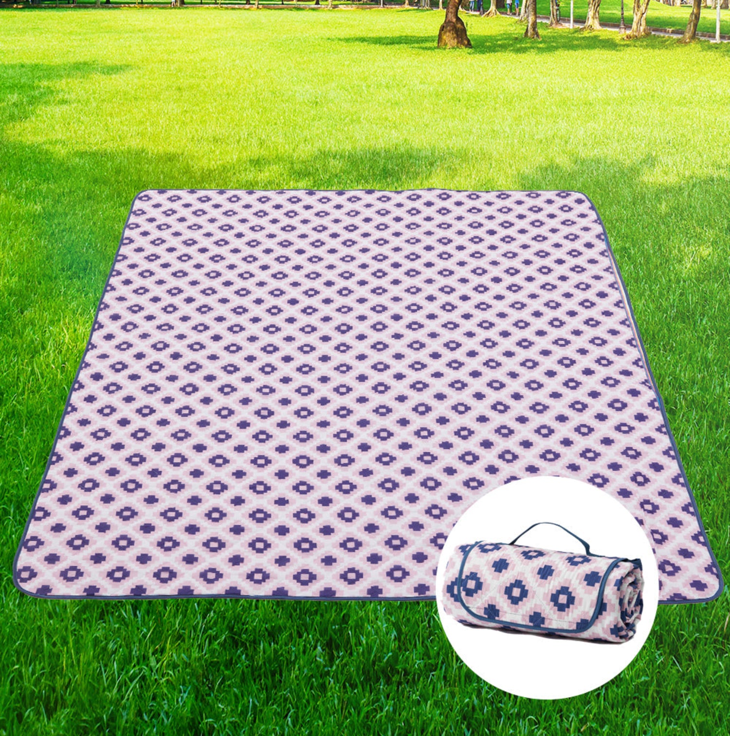 ADIVO Waterproof Outdoor Picnic Rug Blanket