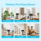 Livatro 7L Ultrasonic Cool Mist Humidifier – Top Fill, 304 Stainless Steel, 24dB Quiet, 7‑Color LED, 35H Run Time, 650 sq ft