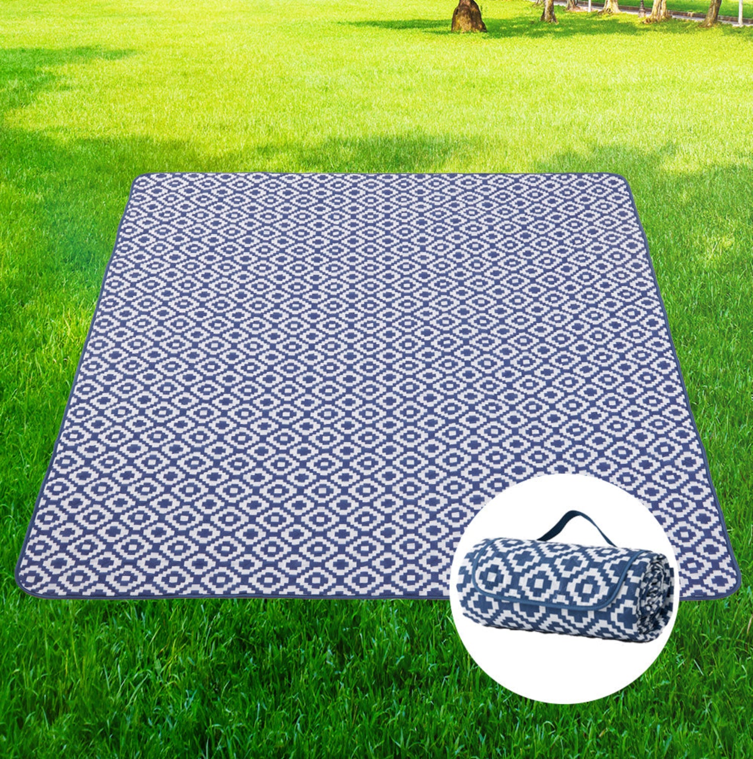 ADIVO Waterproof Outdoor Picnic Rug Blanket