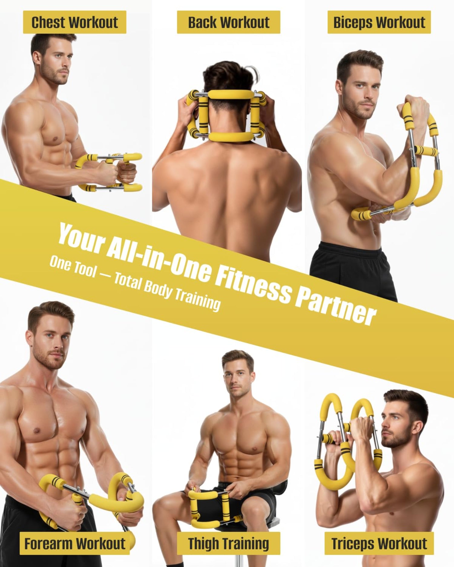 Adjustable Twister Arm Trainer for Home Gym, 30–110lb Resistance with Detachable Steel Springs