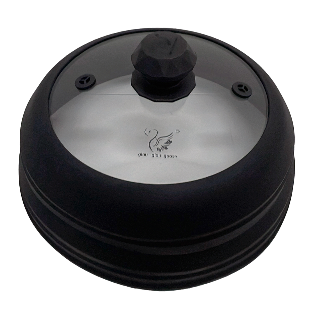 Microwave Vented Glass Cover and Multifunction Silicone Splatter Guard Lid