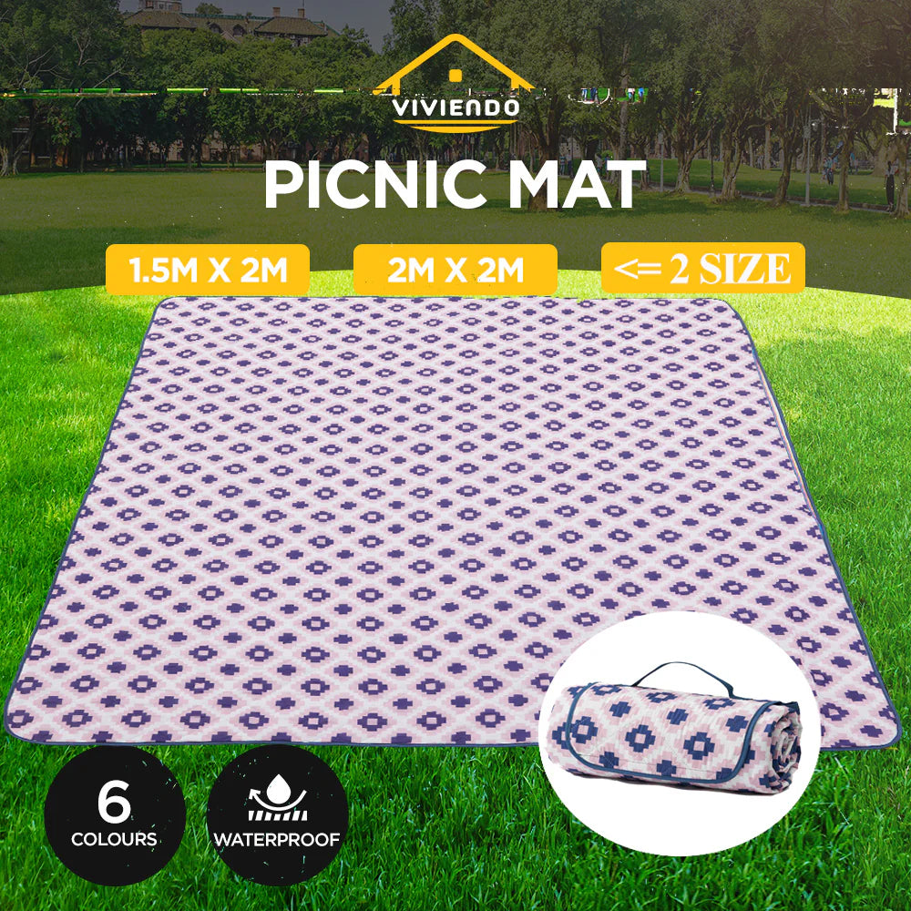 ADIVO Waterproof Outdoor Picnic Rug Blanket