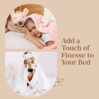 FeelAtHome Bed Sheet Holder Straps – Criss-Cross Suspenders Keep Fitted or Flat Sheets in Place for Twin, Queen & King Mattresses