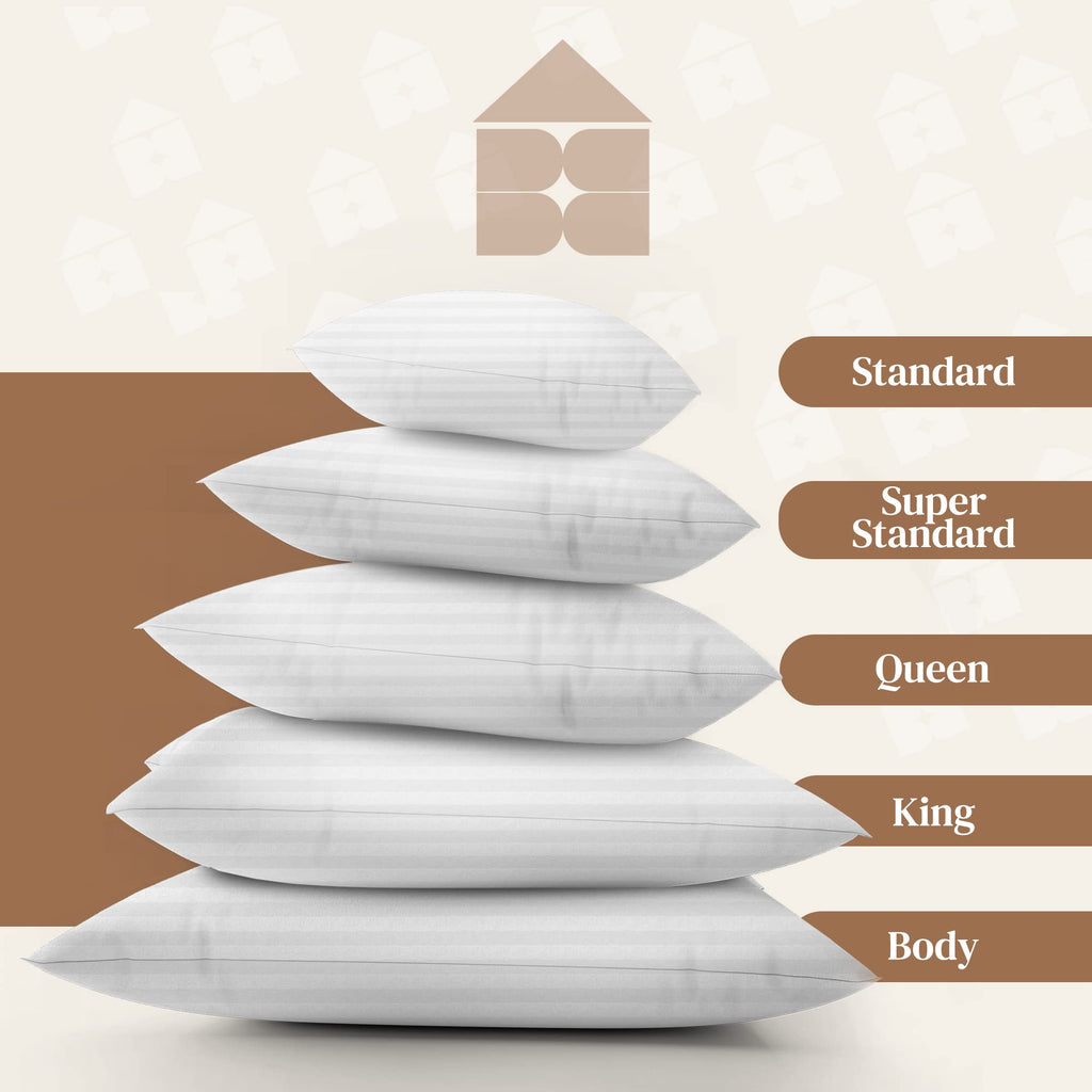 FeelAtHome Cotton Pillow Protector - 100% Waterproof Zippered Pillow Covers, Noiseless, 20x26 Standard, Pack of 4