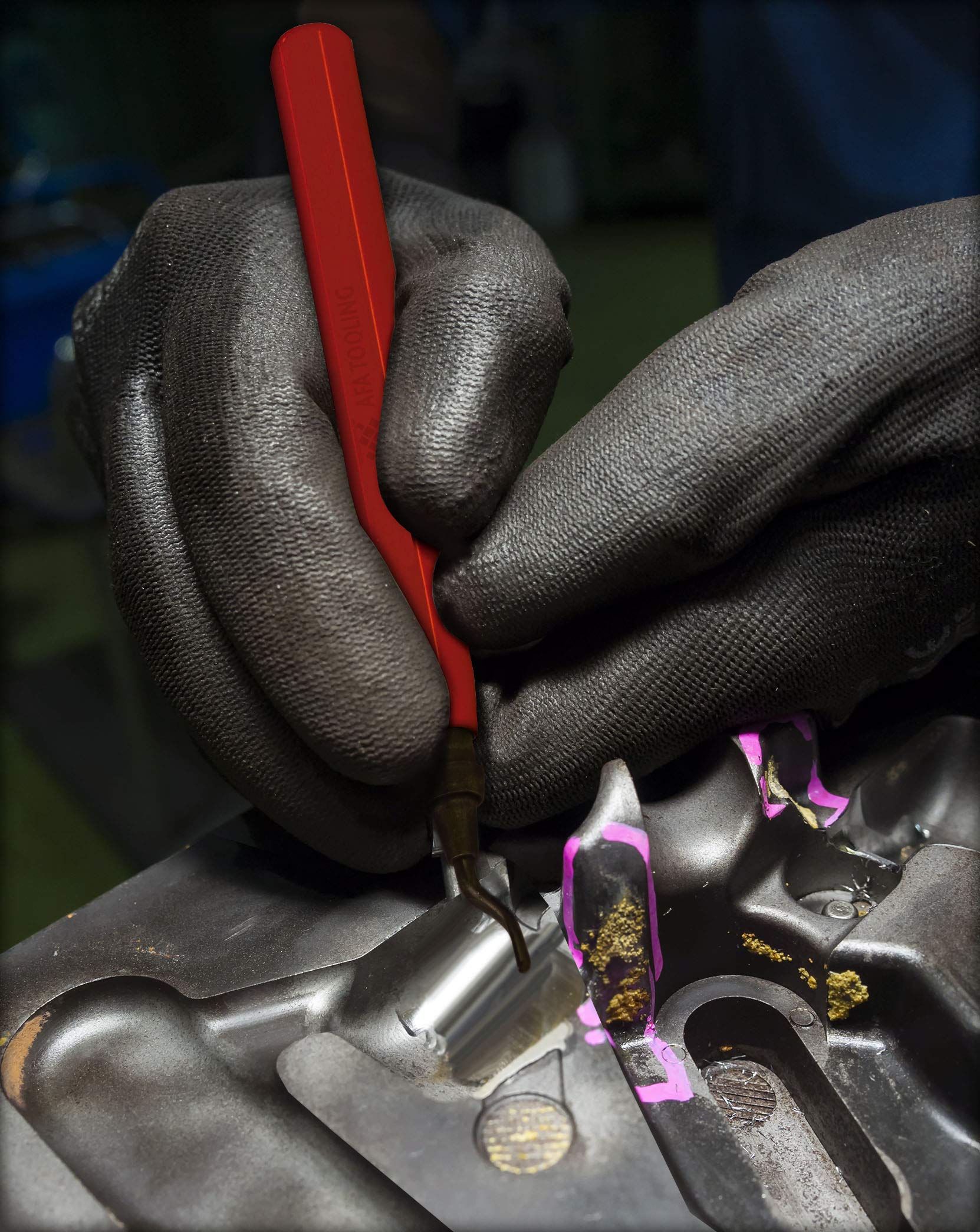 AFAT Deburring Tool - Extendable Neck Hand Reamer with 15 Blades, Works on PVC, Copper, Plastic, Resin, 3D Prints