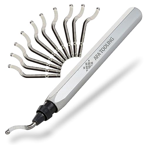 AFAT Deburring Tool - Extendable Neck Hand Reamer with 15 Blades, Works on PVC, Copper, Plastic, Resin, 3D Prints