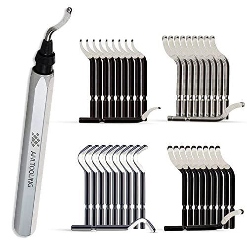 AFAT Deburring Tool - Extendable Neck Hand Reamer with 15 Blades, Works on PVC, Copper, Plastic, Resin, 3D Prints