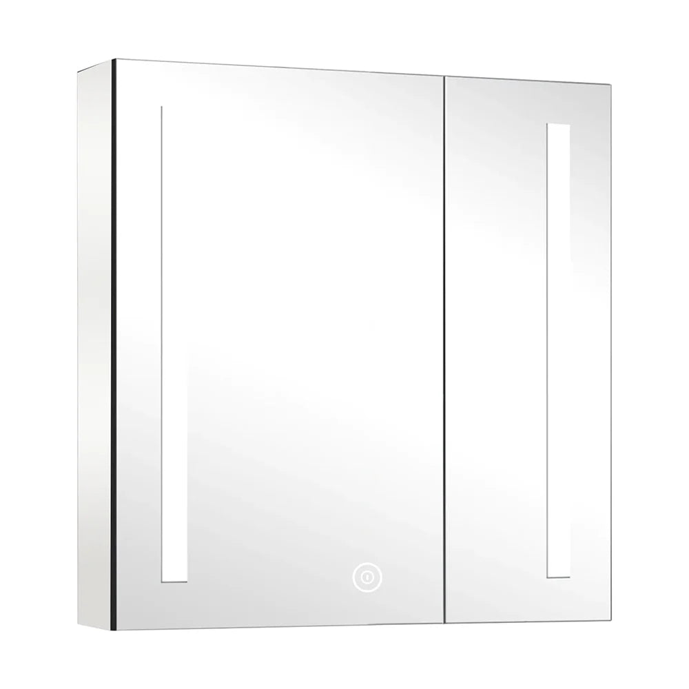 Viviendo Bathroom LED Mirror Cabinet Home Washroom Shaver Wall-Mounted Vanity Shelf Storage Unit Mirrored Cupboard