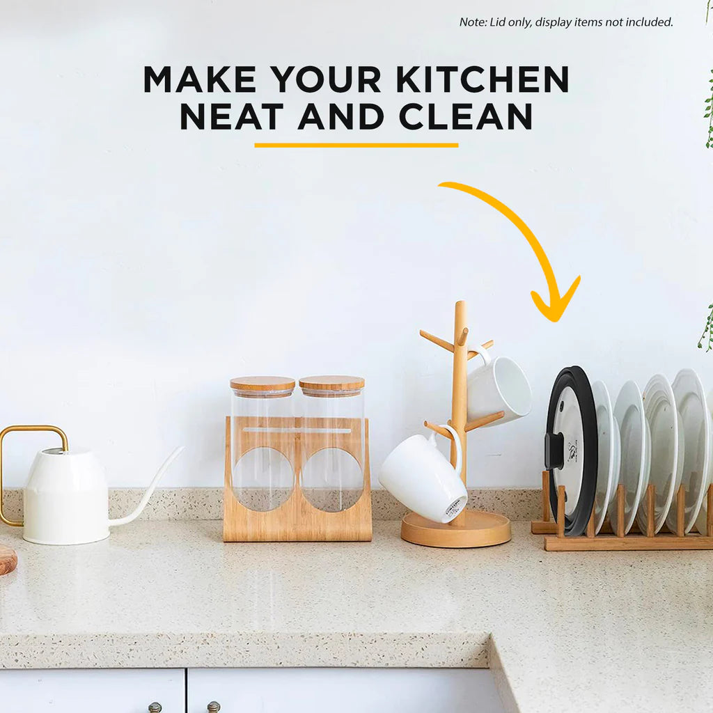 Microwave Vented Glass Cover and Multifunction Silicone Splatter Guard Lid