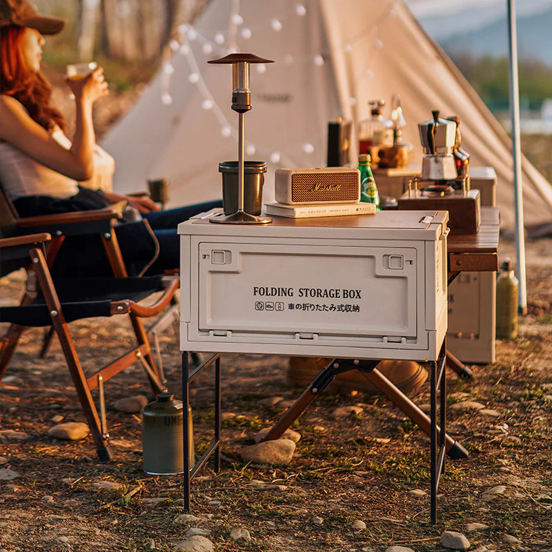 Viviendo Portable Heavy Duty 3-Way Open Camping Storage Box Foldable and Stackable Container