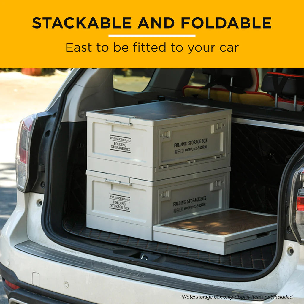 Viviendo Portable Heavy Duty 3-Way Open Camping Storage Box Foldable and Stackable Container