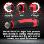 AFA TOOLING- Extendable Neck Hand Reamer with 15 Blades, Works on PVC, Copper, Plastic, Resin, 3D Prints