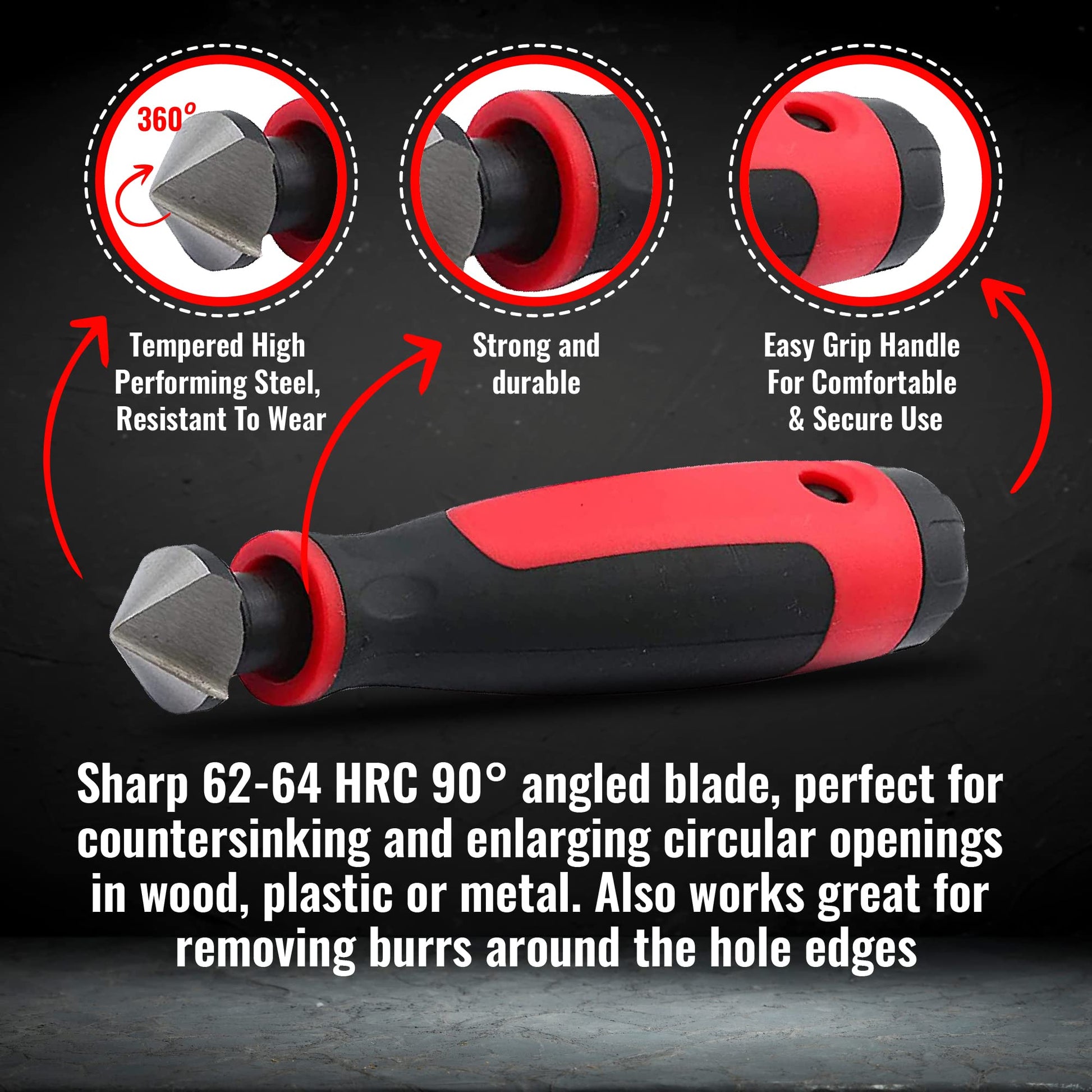AFAT Deburring Tool - Extendable Neck Hand Reamer with 15 Blades, Works on PVC, Copper, Plastic, Resin, 3D Prints