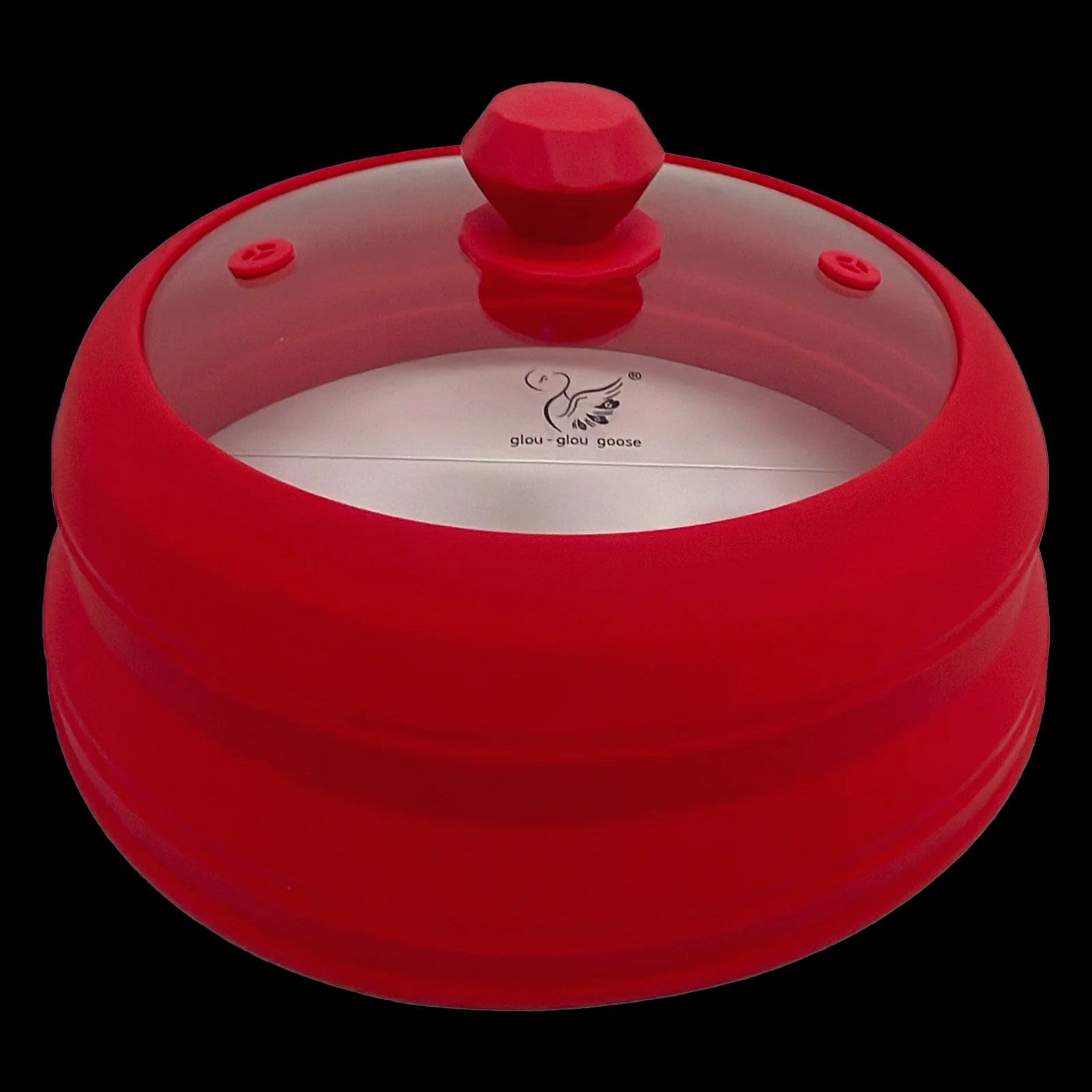 Microwave Vented Glass Cover and Multifunction Silicone Splatter Guard Lid