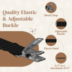 FeelAtHome Bed Sheet Clips 4PCS - Mattress Holder Straps, Elastic Corner Bands with Clamps, Fit Twin/Queen/King Sheets
