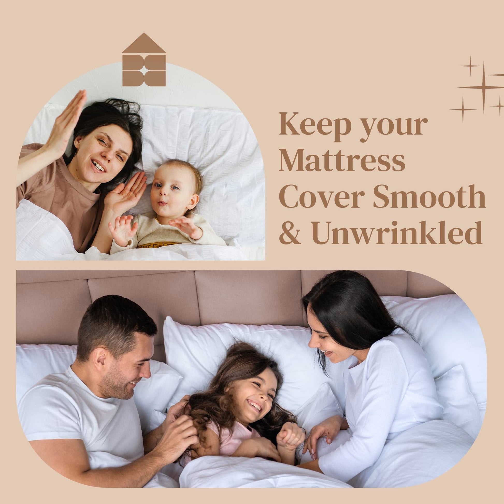 FeelAtHome Bed Sheet Clips 4PCS - Mattress Holder Straps, Elastic Corner Bands with Clamps, Fit Twin/Queen/King Sheets