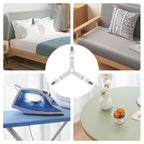 FeelAtHome Bed Sheet Clips 4PCS - Mattress Holder Straps, Elastic Corner Bands with Clamps, Fit Twin/Queen/King Sheets