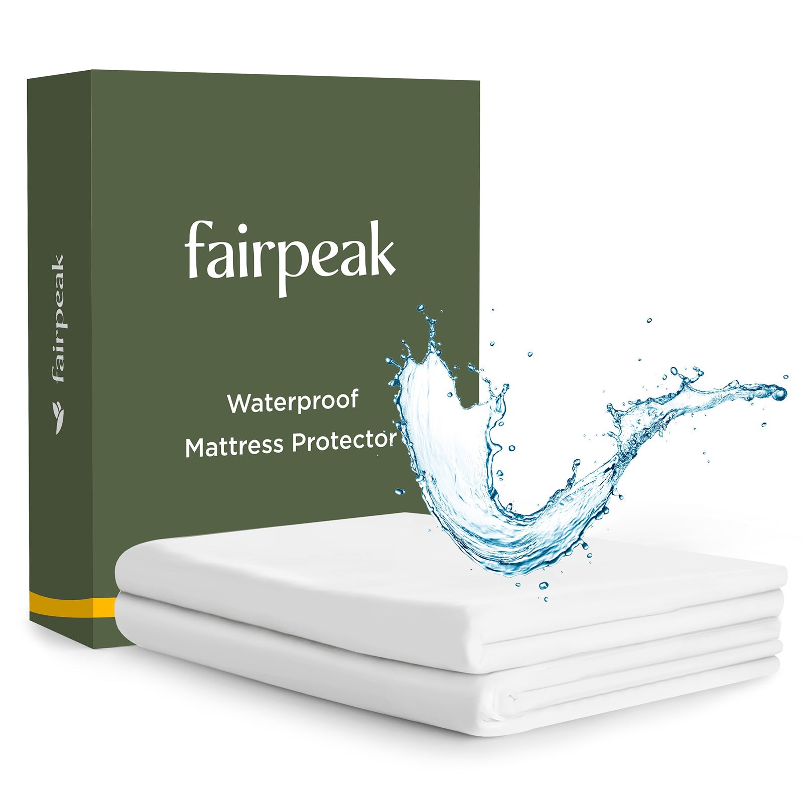Waterproof Mattress Protector, Dust Mite & Allergen Resistant, Soft Breathable Noiseless Cover