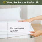 Waterproof Mattress Protector, Dust Mite & Allergen Resistant, Soft Breathable Noiseless Cover