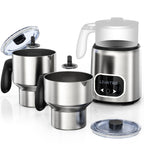 14-in-1 Milk Frother & Steamer, 21oz Detachable Cup, IH Fast Heat, Smart Memory, Dishwasher Safe