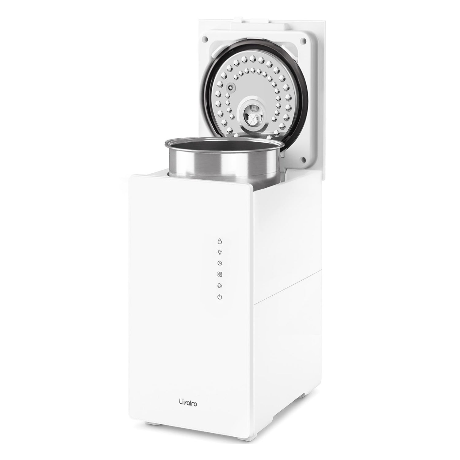 6L Stainless Steel Warm Mist Humidifier, Easy Clean, Sleep Mode, Auto-Off for Bedroom & Living Room