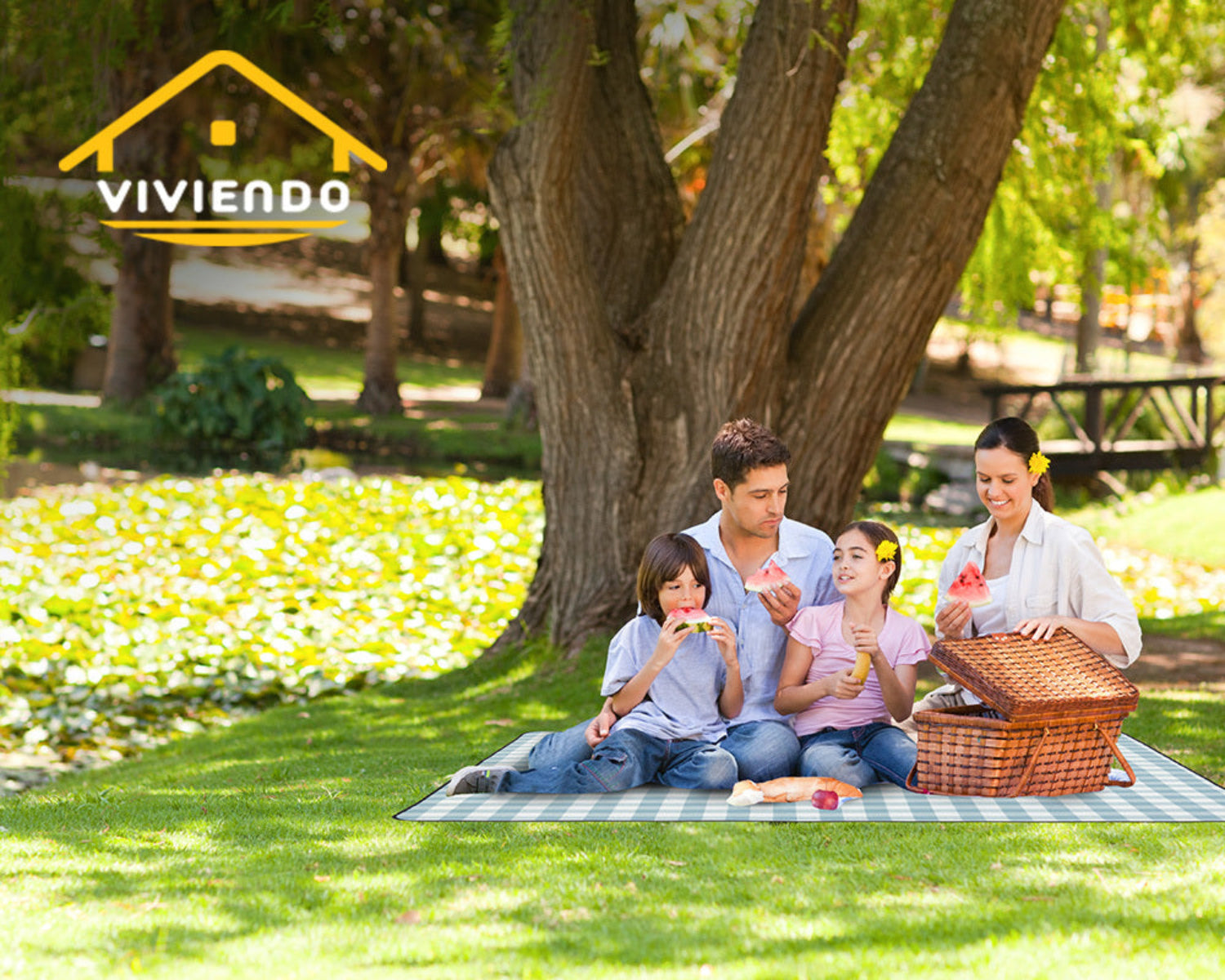 ADIVO Waterproof Outdoor Picnic Rug Blanket Classic