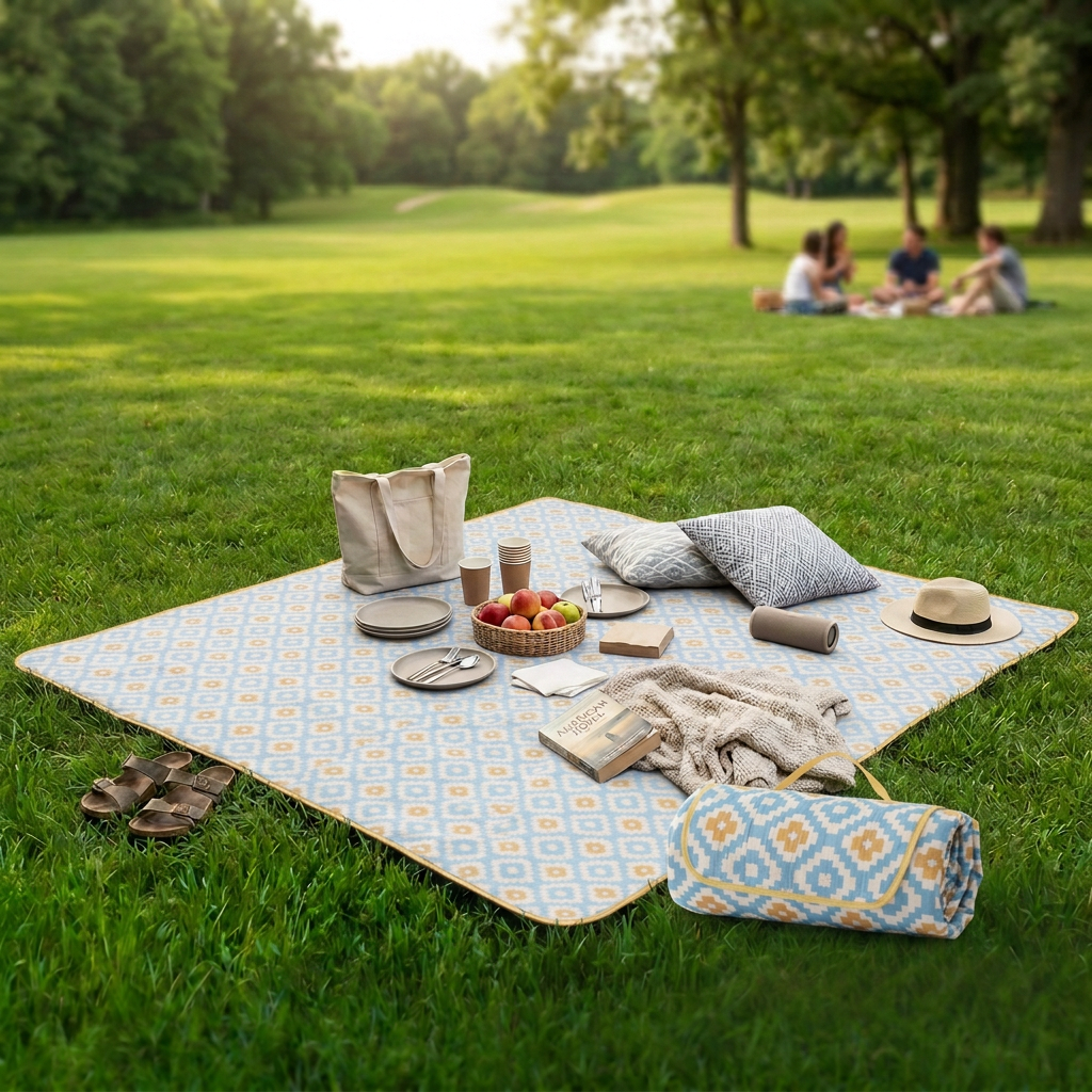 ADIVO Waterproof Outdoor Picnic Rug Blanket