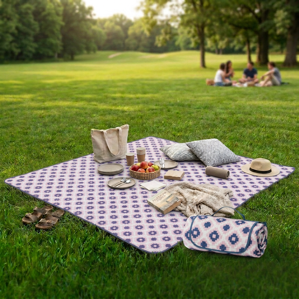 ADIVO Waterproof Outdoor Picnic Rug Blanket